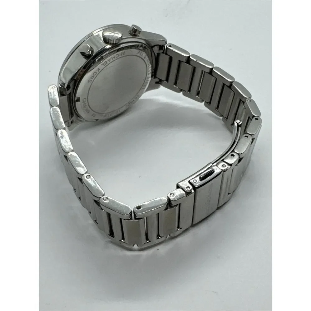 Michael Kors MK5985 Women Silver Stainless Steel Analog Dial Quartz Watch JNA744